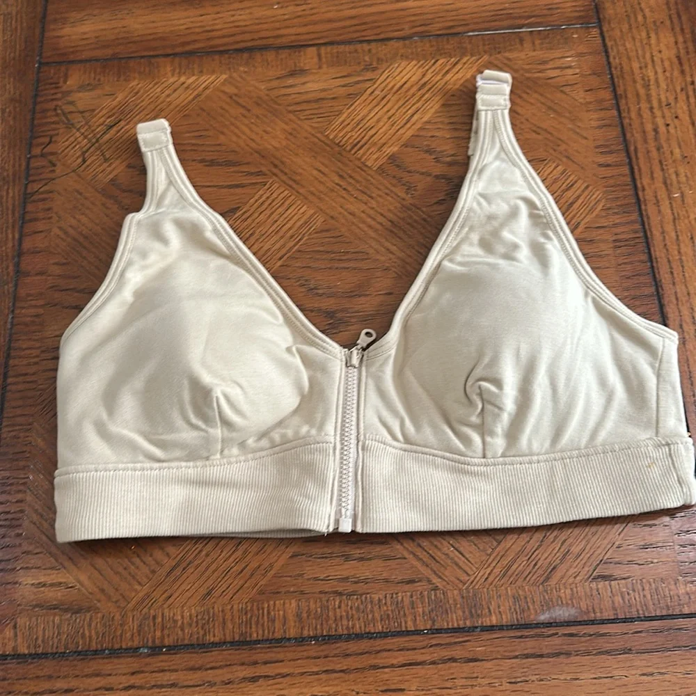 Slick Chicks Wireless Zip Front Adaptive Bra Size Large